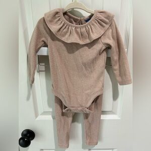 Baby Girl Old Navy Tan Set Size 6-12